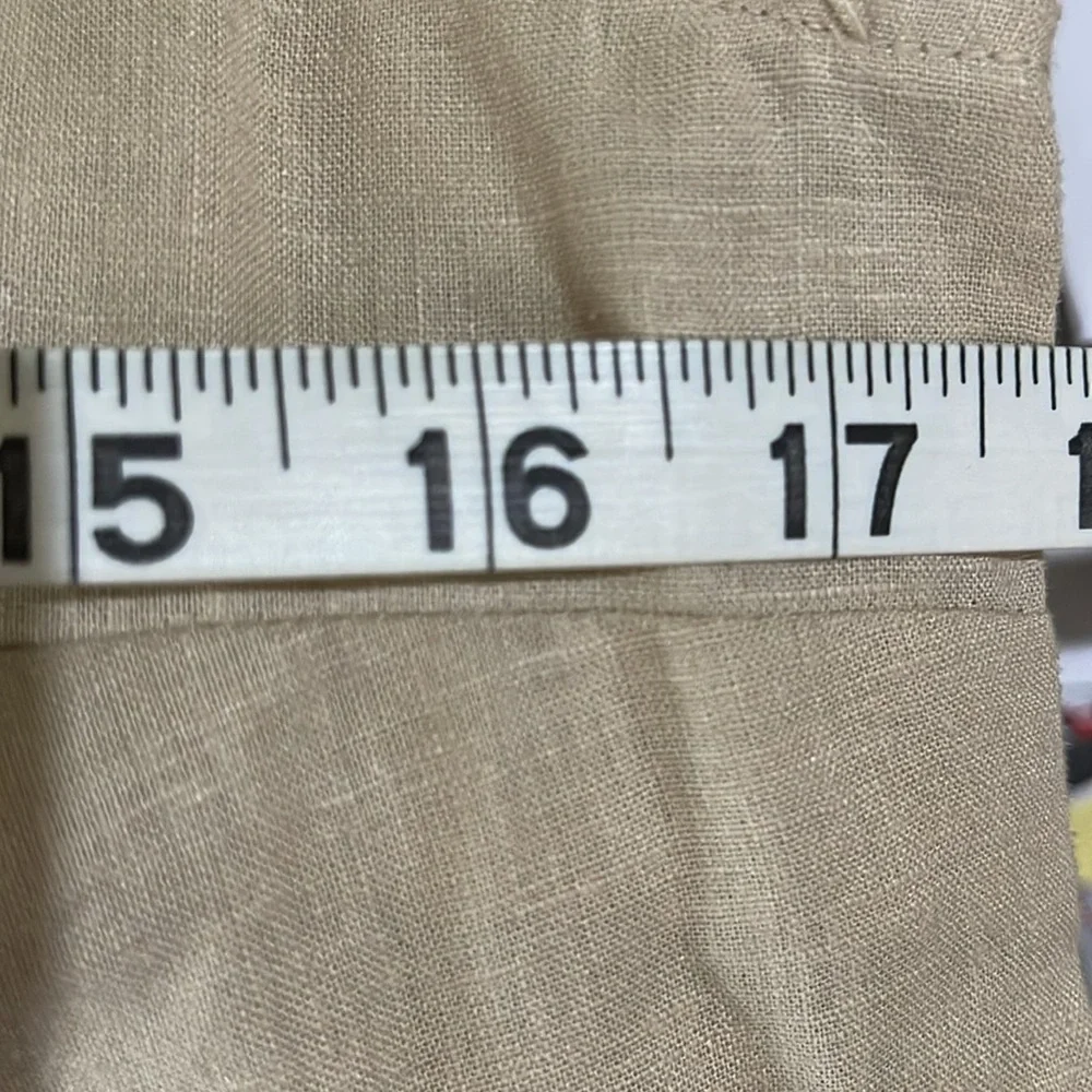 Emily Daniels linen blend sleeveless button down top NWT sizes small & medium - Picture 7 of 7